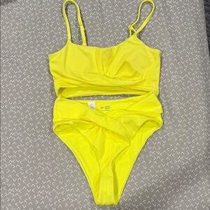 Aerie Bright Yellow Bikini Set